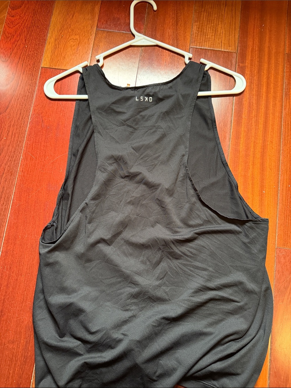 LSKD Men's Black Performance Tank Top